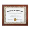 High Quality a4 Brown Wood Document Frame Diploma Frames for Certificate