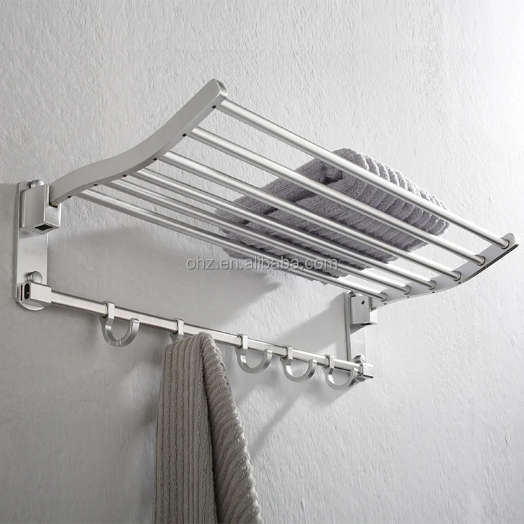 
832 modern design bathroom accessories for bathroom towel shelf with hooks 