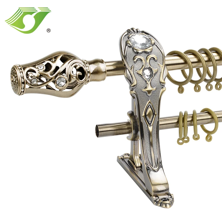 
Stardeco iron pole accessories luxury curtain rods set for window 