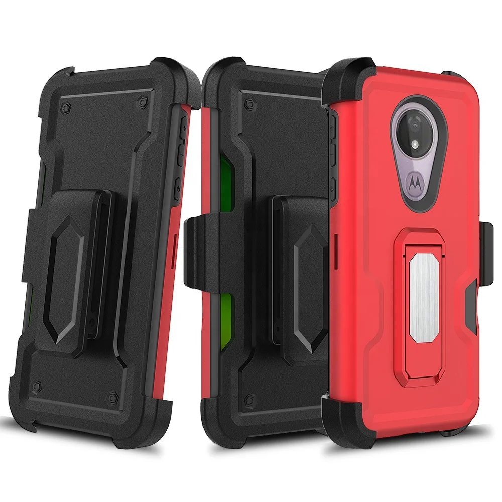 

Latest Design Functional Card Holder 360 Degree Kickstand Smart Phone Case for Moto G7 Power