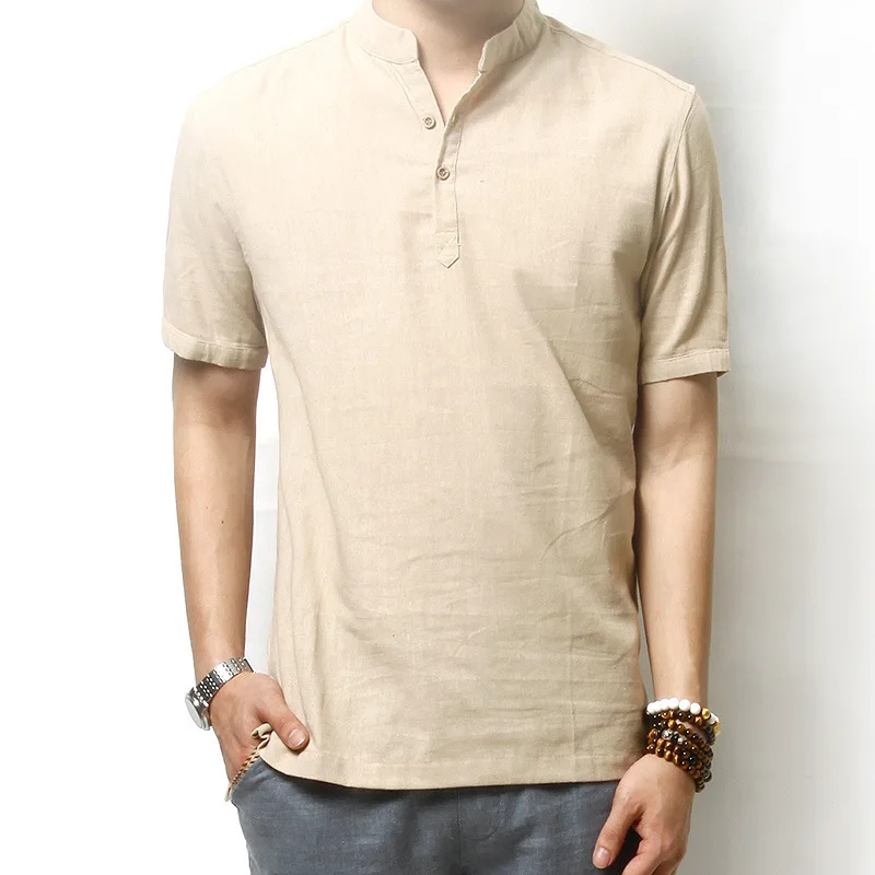 linen t shirt mens