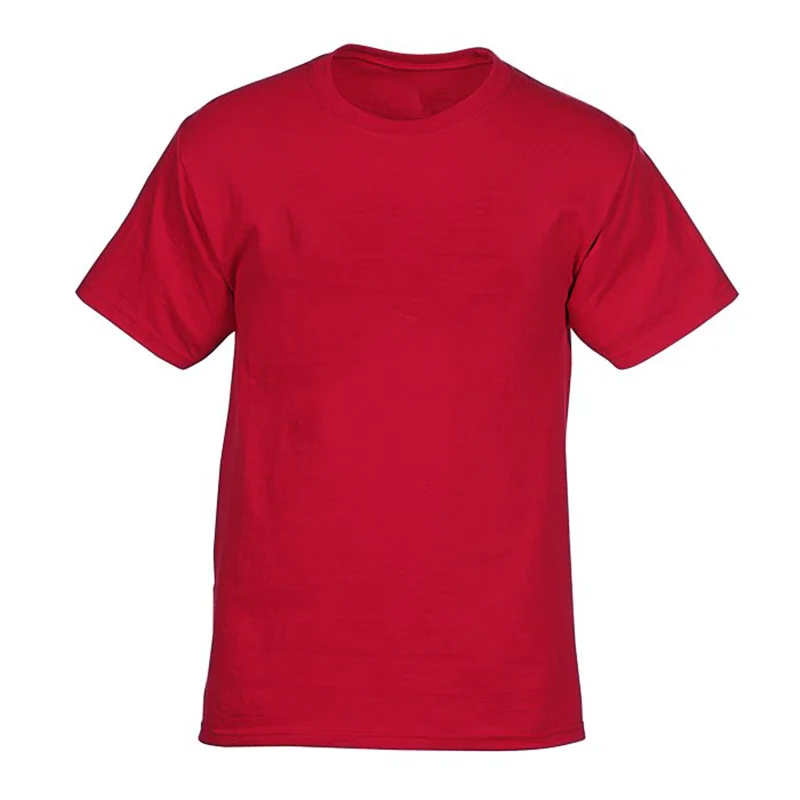 Custom Design Short Sleeve T Shirt Printing Men's Wholesale Blank Red T ...