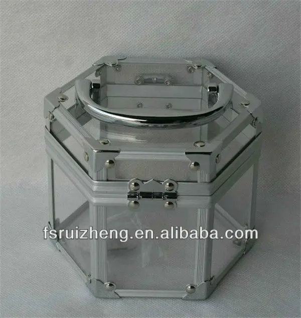 Clear Acrylic Transparent Makeup Train Case Small Girls Cosmetic