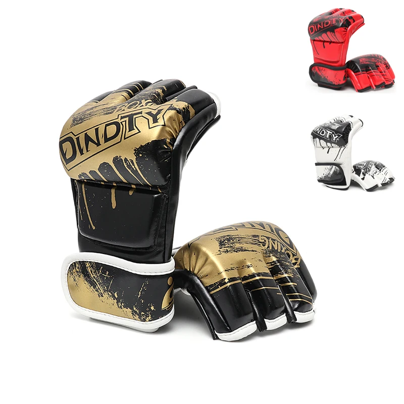 

wholesale kids adults boxing training kick gloves custom logo half finger mma gloves