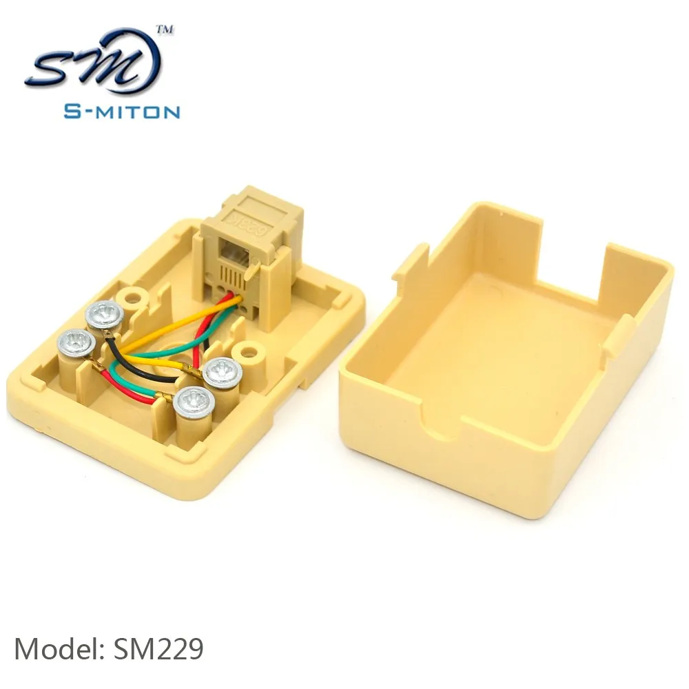 In Stock Rosette 6pin Surface Mount 4 Core Terminal Rj11 Telephone