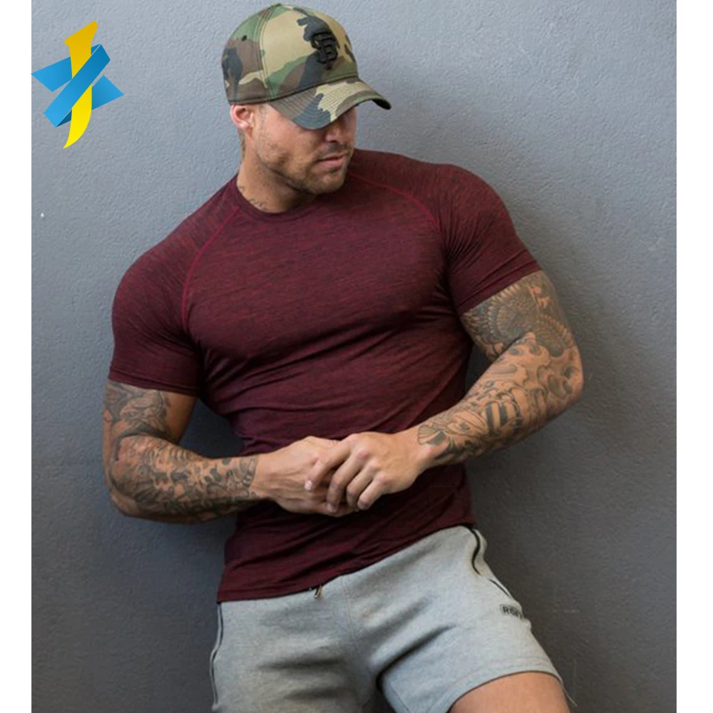 Muscle Hauts DéContractéS Blouse Chemises Tee-Shirt pour Homme Lenfesh Uni O Cou à Manches Courtes
