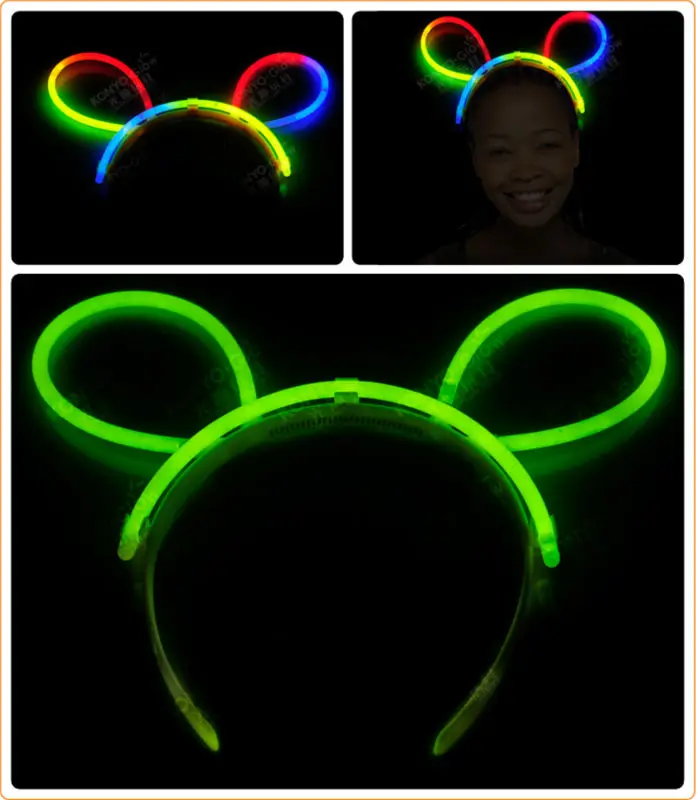 New Year Party Decoration Plastic Glow Headband For Girls - Buy Glow ...