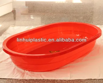 large plastic wash basin