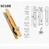 Competitive price aluminium door and window latch lock with key