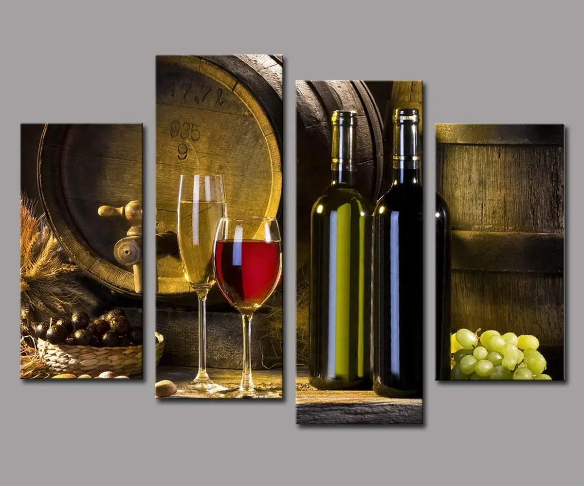 Buy Noah Art Modern Still Life Art Print Red Wine Barrel Grape