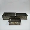 retro antique heavy rectangle with handlev french style logo flower pot