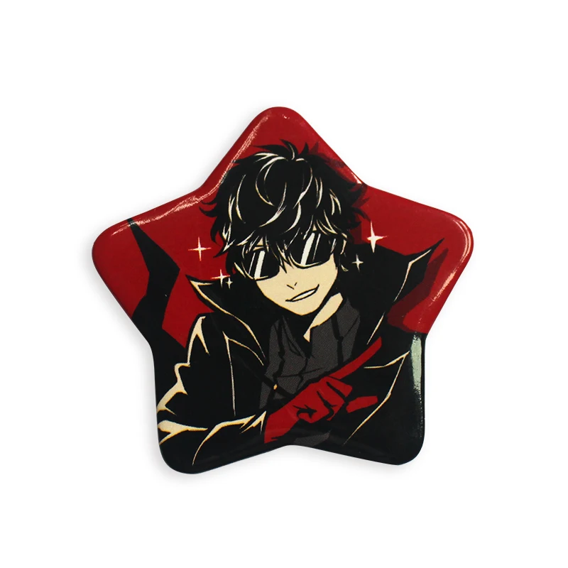 

Hot selling Custom Logo Star Shaped Button Badge