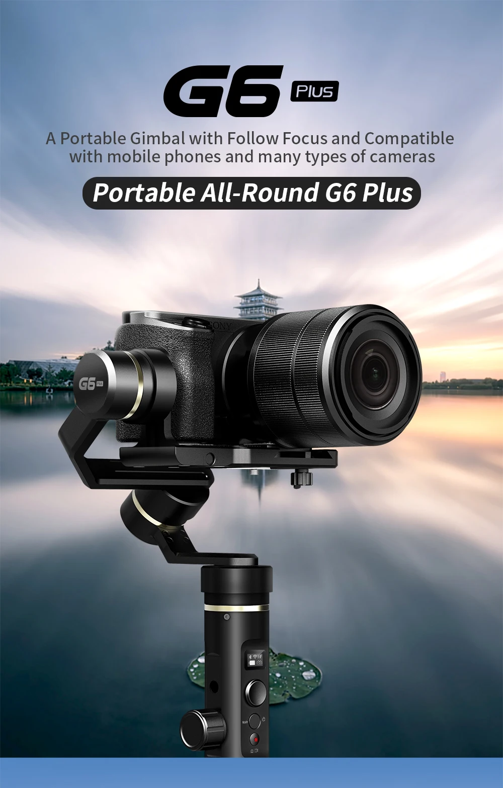 Feiyu G6 Plus 3-axis Handheld Stabilizer Gimbal For Mirrorless Sport Camera  Smartphone Iphone - Buy Handheld Stabilizer Gimbal,Dslr Camera Stabilizer,3-axis  Gimbal For Go Pro Product on Alibaba.com