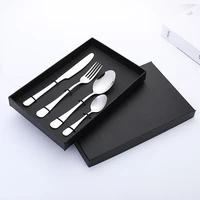 

4 pcs set stainless steel Cutlery Set, metal handle stainless steel fork and knife