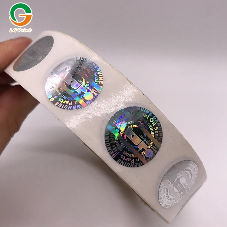
China manufacturer waterproof hologram label round sticker logo stickers custom 