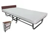 Hotel folding bed with mattress and wheels