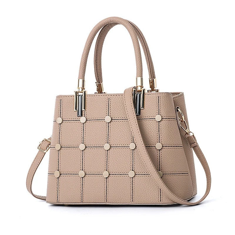 

JUNYUAN 2019 New Lichee Pattern Platinum Bag Diagonal Handbag for Women, As show