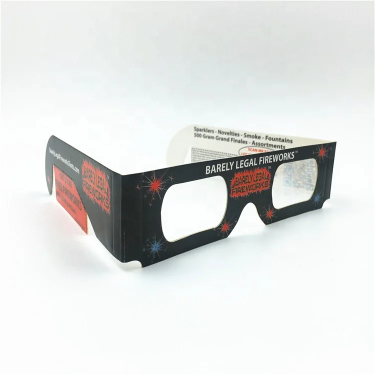 
3D Cardboard Fireworks Diffraction Glasses 