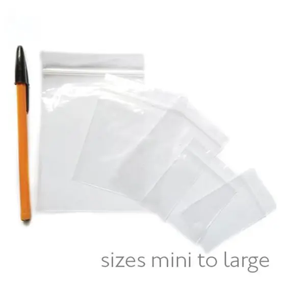 clear zip lock plastic bags