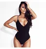 Euro-American Explosion 2018 Summer Women's Clothes New Hanging, Bare-back, Pure-color V-collar Clothes