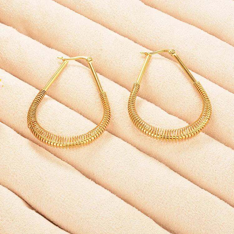 Modalen Customized Gold Jewelry Stainless Steel Hoop Wire Earring Buy