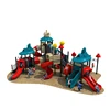 Customized high quality safe and fun children's slide plastic outdoor playground equipment for sale