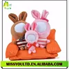 2016 New Design A Family Of Three 3D Photo Face Soft Doll