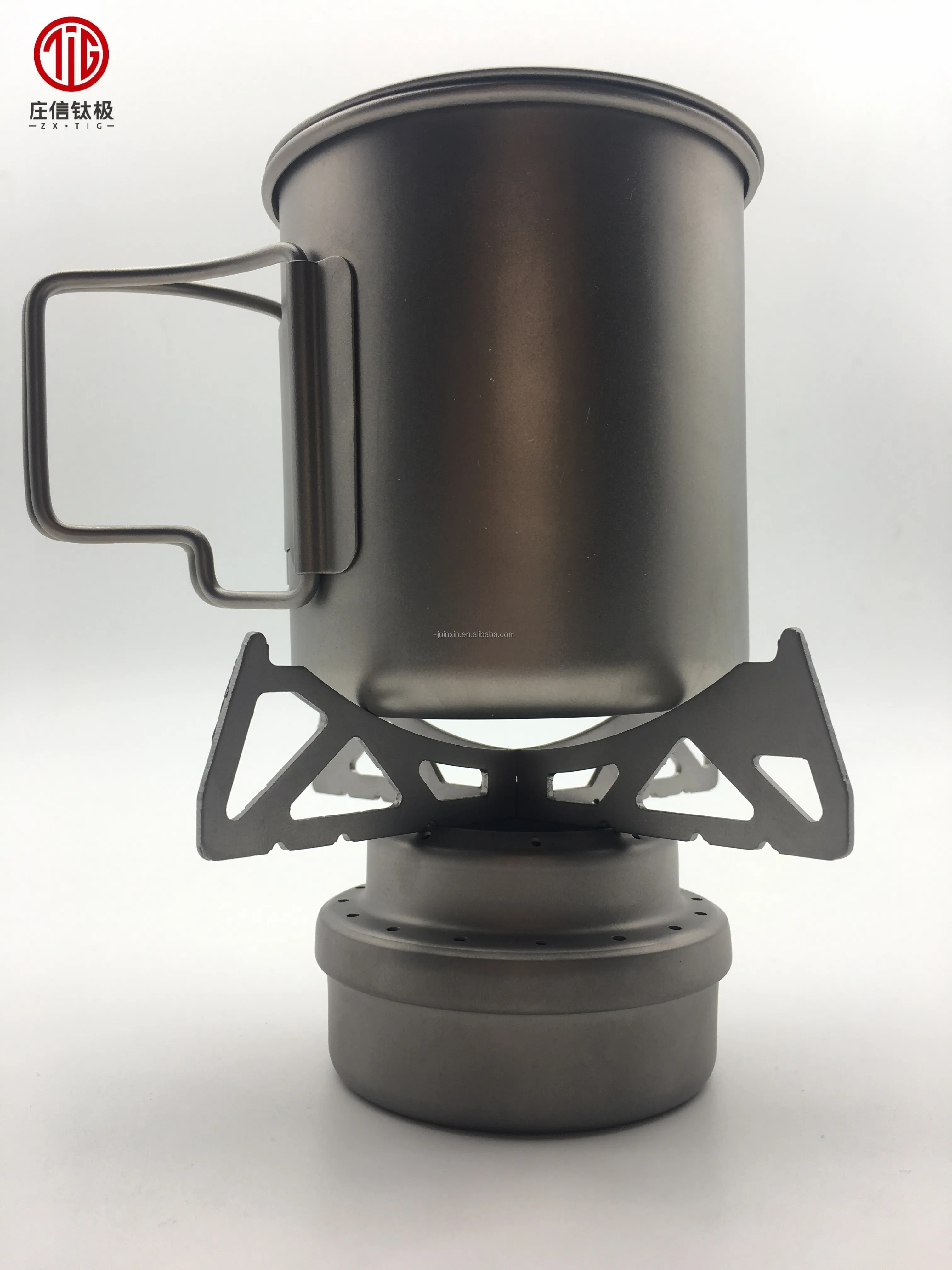 250ml Pure Titanium Cookware Outdoor Cooking Pan Titanium Canteen Cup