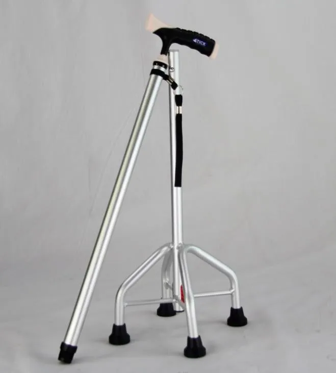Health Care Aluminum 4 Legs And 3 Legs Walking Stick Walking Cane For