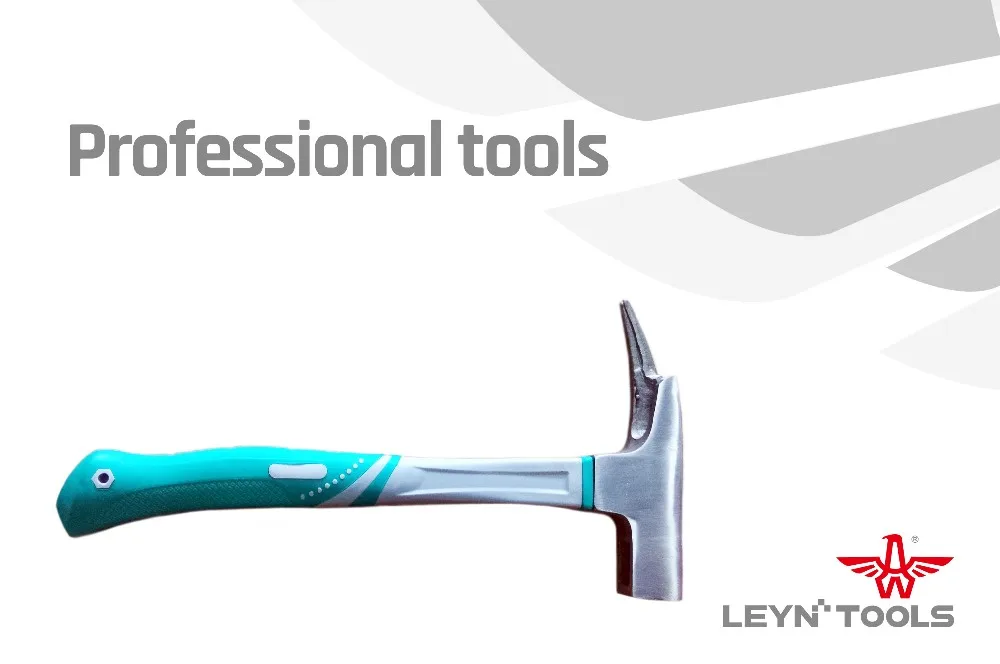 roofing hammer with green plastic handle