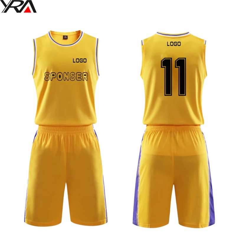 yellow purple basketball jersey