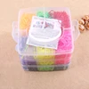 5100pcs loom bands little 3 layers pvc box rubber band