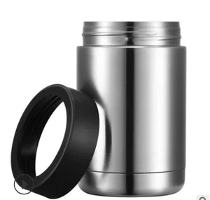 Image of 12oz Stainless Steel Beer Coozies Beverage can cooler Double Walled Vacuum can insulator for Standard Bottle