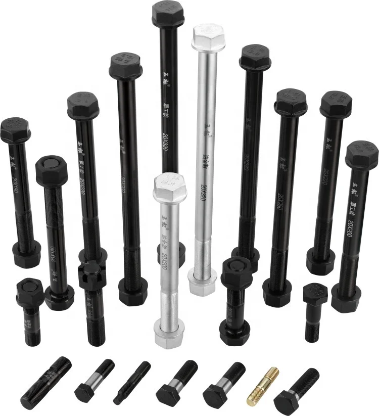 
Auto parts m12 threaded wheel double end stud bolt 