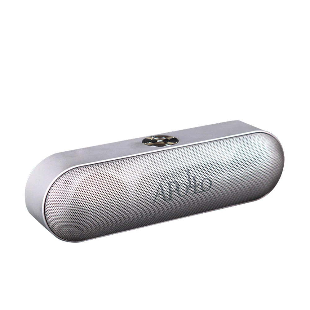 Music Apollo S207 Speaker Portable Wireless  Fashion Speaker with Two Basses Support AUX/TF Card/USB/FM