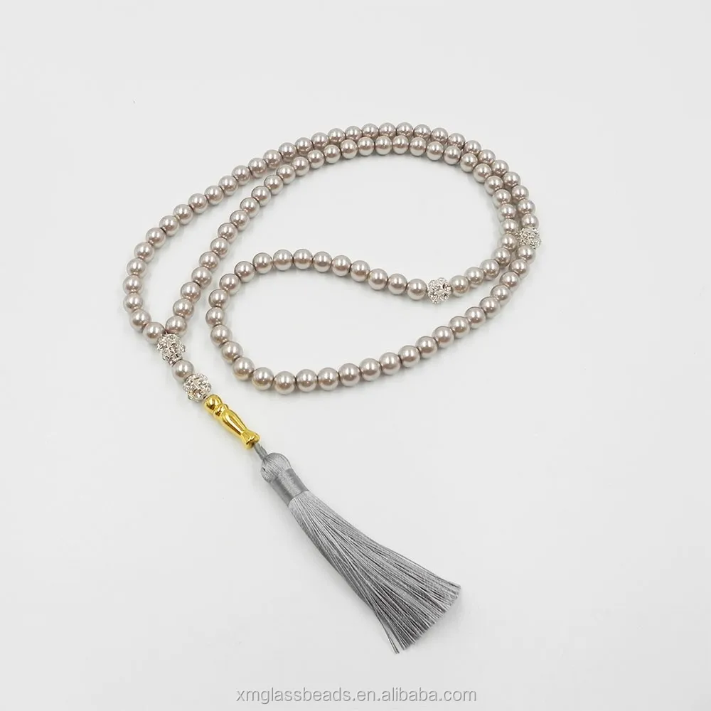 99pcs Muslim Prayer Beads Pearl Tasbih Beads Wholesale Custom Tasbeeh