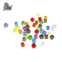 

Small plastic cubes for board game colourful transparent custom cube
