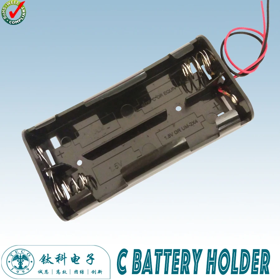 Tbh2a4j Ningbo Teco 6v 4xaa Panel Mounted Battery Holder With Cover