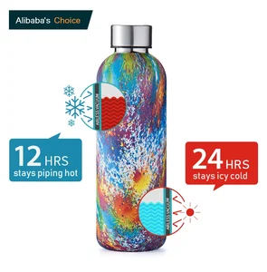 Image of Vacuum flask thermos triple insulated stainless steel water bottle kids bpa free