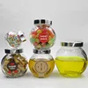 45ml 180ml 280ml 380ml Empty flat drum glass candy/ honey/ spice storage jar