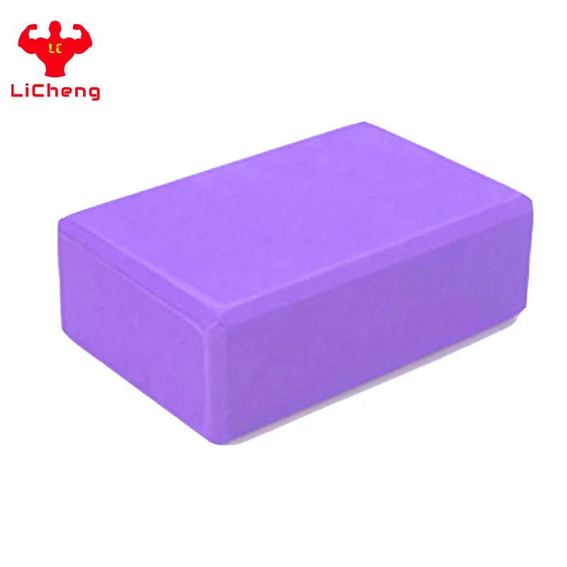 

Wholesale High density solid color Eco-friendly antiskid EVA Yoga block, Any color on pantone book is available for eva yoga block