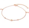 Yiwu Aceon Stainless Steel Simple Design Customized Mini Size Star Charm Dangle Stone Anklet