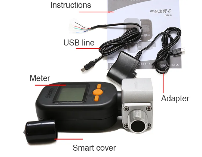 Micro electronic methane propane argon co2 gas thermal mass flow meter