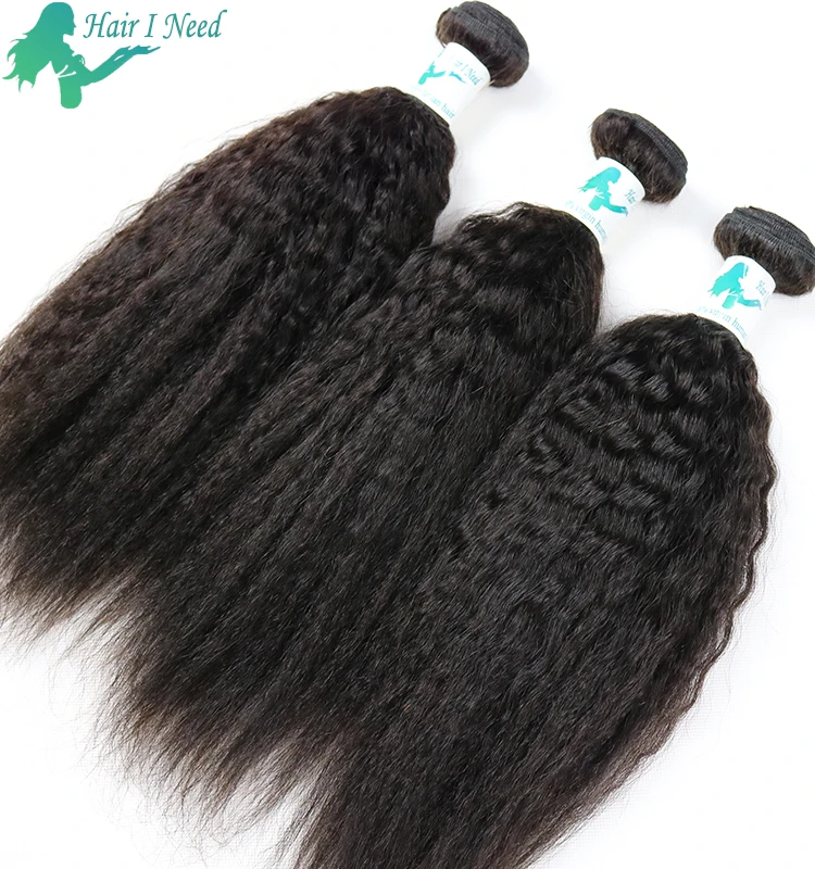 

Brazilian Yaki Human Hair Bundle Kinky Straight Hair Extension