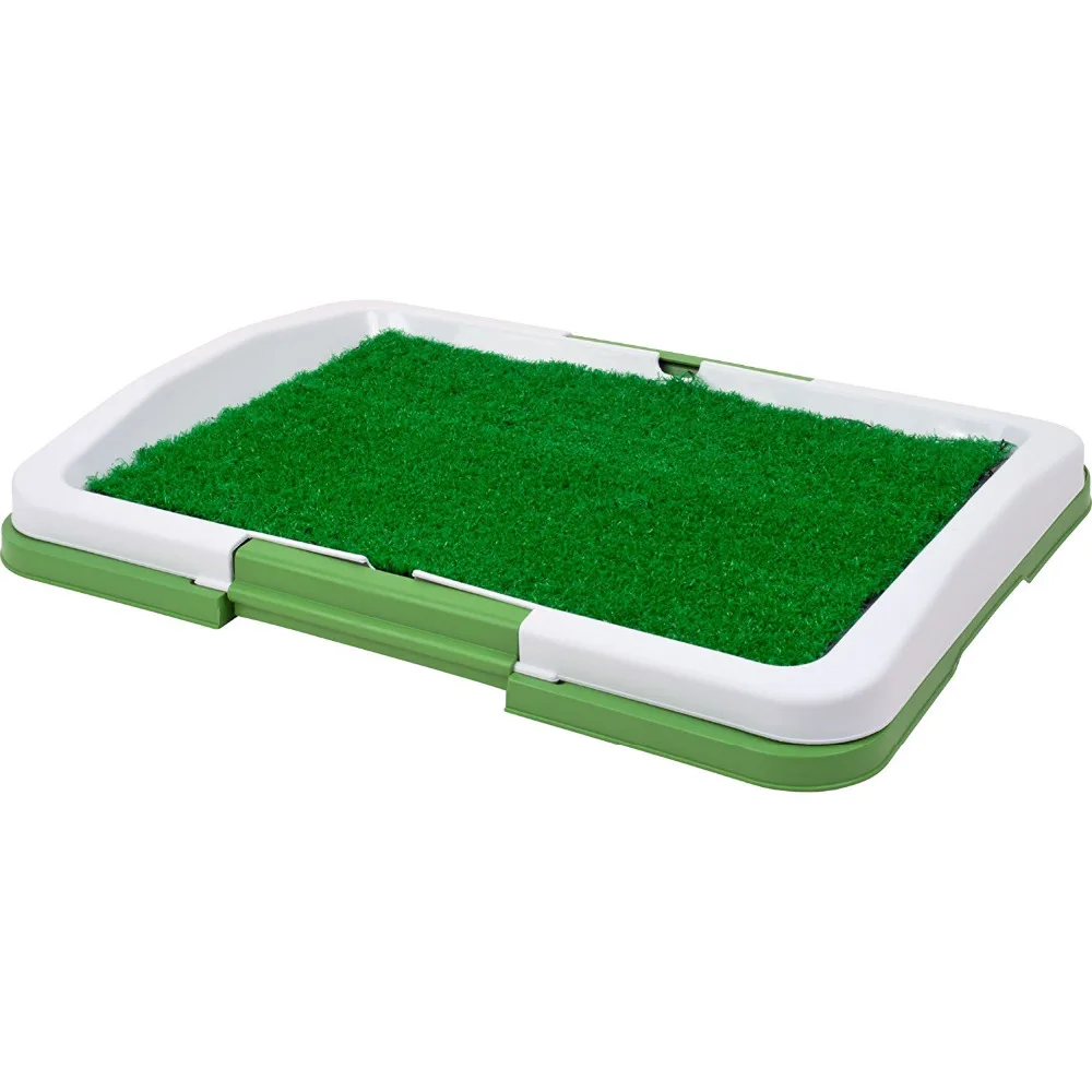 

Pet Dog Toilet Urinary Trainer Grass Mat Potty Pad Indoor House Litter Tray Restroom For Pets, Green