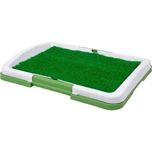 Image of Pet Dog Toilet Urinary Trainer Grass Mat Potty Pad Indoor House Litter Tray Restroom For Pets