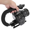 Big stock Pay 10 get 11 handheld C Shape DV Bracket Steadicam Stabilizer for All DSLR Cameras with dhl fast shipping