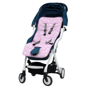 Image of Pink Cat Design Baby Girl Use Cotton Pad For Stroller