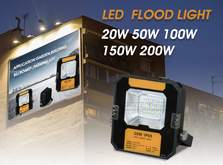 High lumen waterproof aluminum mini 20w 50w 100w 150w 200w led flood light cob