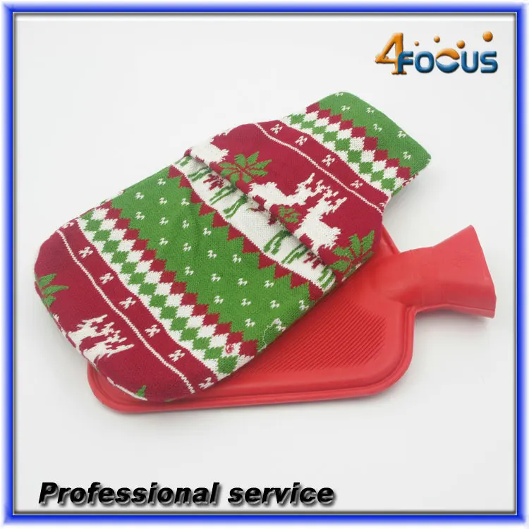 Pvc Waterproof Hot Water Bottle Cover Rubber Hot Water Bottle Custom